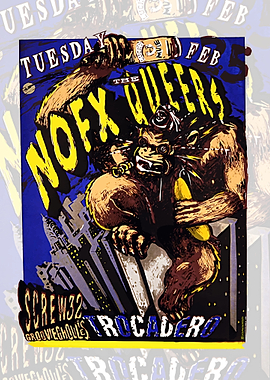 NOFX, The Queers, Screw32 Concert Poster