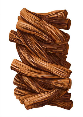 Pile of Brown Licorice Sticks