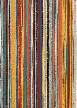 Colorful Vertical Stripe Abstract Art