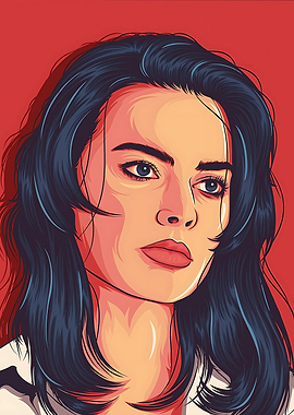 Margot Robbie Vector Portrait