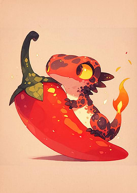 Pepper Dragon Cartoon