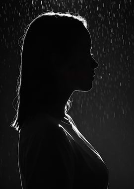 Silhouette in Rain