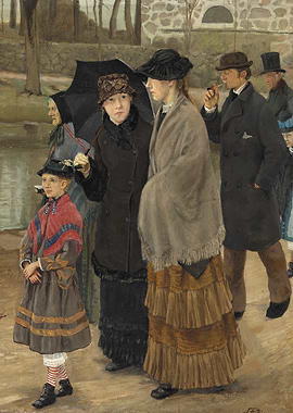 People in Park, Painting