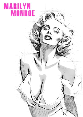 Marilyn Monroe Sketch Portrait