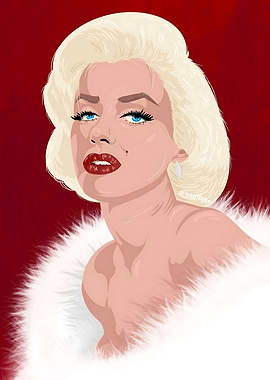 Marilyn Monroe Portrait Digital Art