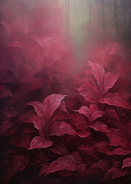 Burgundy Crimson Leaves