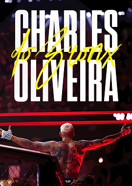 Charles Oliveira MMA Fighter Poster