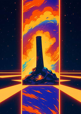 Tower in a cosmic landscape