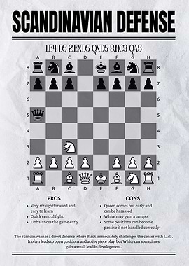 Scandinavian Defense Chess Opening