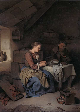 Interior Scene with Figures