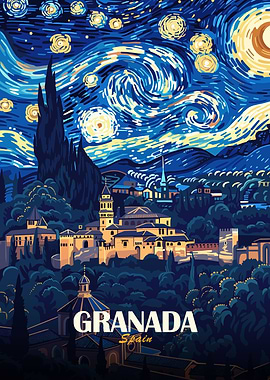 Granada, Spain - Starry Night Style