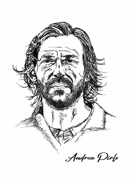 Andrea Pirlo Portrait Sketch