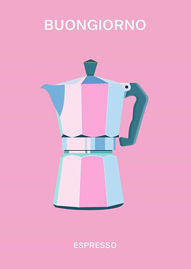 Buongiornio Espresso Maker Illustration