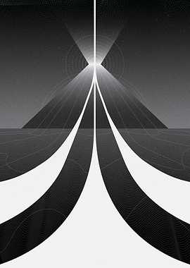 Geometric Abstract Volcano