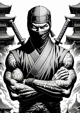 Monochrome Ninja Warrior