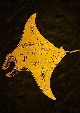 Golden Manta Ray