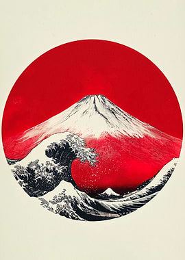 Mount Fuji and The Great Wave