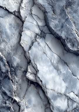 Blue and White Marble Texture