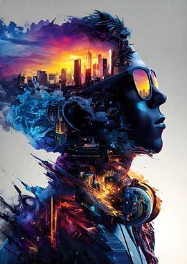 Cityscape Mindscape Digital Art