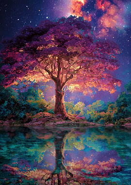 Magical Tree Reflection