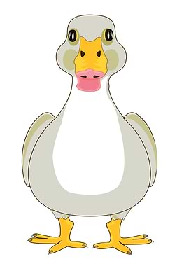 Cartoon Goose Illustration