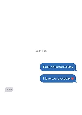 Anti-Valentine's Day Text Message
