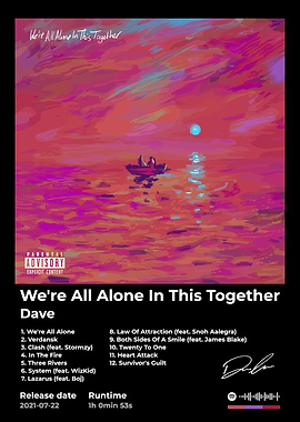 dave album We're All Alone In This Together