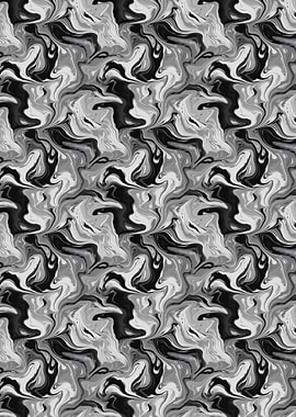 Abstract Black, White, and Gray Pattern
