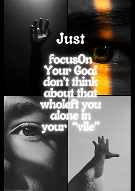 Motivational Collage: Focus on Your Goal