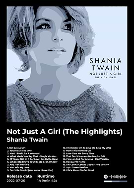 Shania Twain album - Not Just A Girl cover
