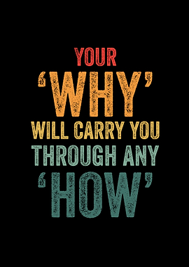 Your Why Will Carry You Through Your How Retro