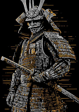 Samurai Warrior in Armor