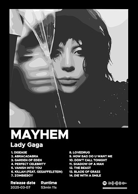 Lady Gaga Mayhem Album Cover
