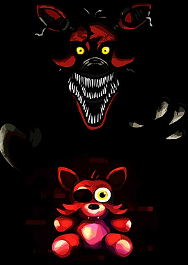 FNAF Foxy Nightmare and Plush
