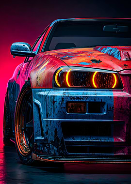Nissan Skyline R34 Custom Paint