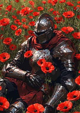 Knight in Poppy Field