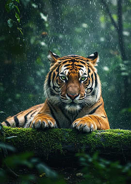 Tiger in the Rain