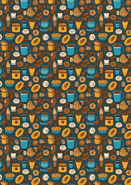 Coffee and Pastries Pattern