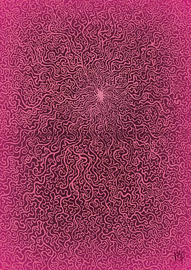 Pink Abstract Swirl Pattern