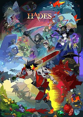 Hades Game Character Collage
