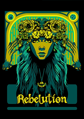 Rebelution Woman with Flower Crown