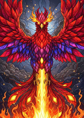 Fiery Phoenix Rising