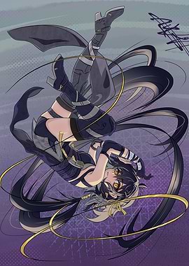 Cute Anime Girl in Action Pose (female Rover)