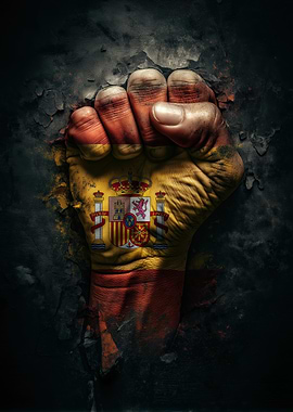 Spain Flag Fist