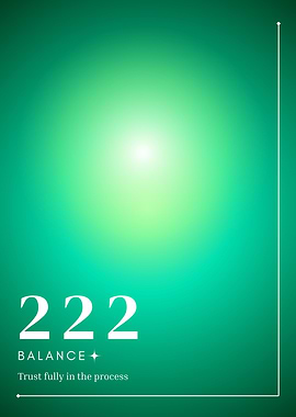 222 Balance Angel numbers aura