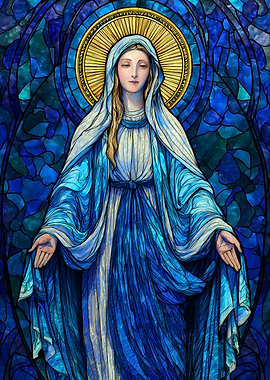 Virgin Mary Stained Glass
