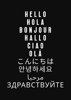 Hello in different languages