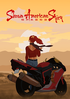 Showa American Story Motorcycle Girl