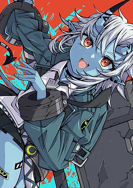 Girl with Horns and Tail