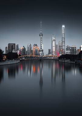 Shanghai Skyline Steel Look